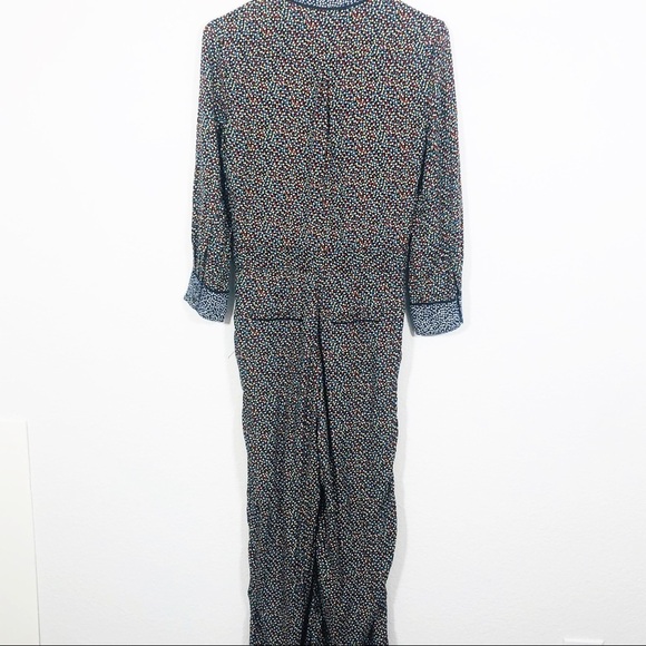 🔥MOVING SALE🔥 Anthropologie ETT TWA Christine Silken black jumpsuit - Picture 2 of 12